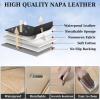 imageCoverado Car Seat Covers Full Set Automotive Front and Rear Seat Covers with Backrest Nappa Leather Car Seat Protectors Waterproof Universal for Most VehiclesBlackBeige