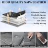 imageCoverado Car Seat Covers Full Set Automotive Front and Rear Seat Covers with Backrest Nappa Leather Car Seat Protectors Waterproof Universal for Most VehiclesBlackGray