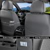 imageCoverado Car Seat Covers Full Set Seat Covers Waterproof Nappa Leather Seat Covers for Cars Front and Back Car Seat Protector Breathable Seat Cushion Seat Cover Universal Fit Most CarsBeigeGray