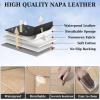 imageCoverado Car Seat Covers Full Set Seat Covers Waterproof Nappa Leather Seat Covers for Cars Front and Back Car Seat Protector Breathable Seat Cushion Seat Cover Universal Fit Most CarsBeigeBeige