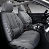 imageCoverado Car Seat Covers Full Set Seat Covers for Cars Black Car Seat Cover Car Seat Protector Waterproof Nappa Leather Car Seat Cushion Car Seat Covers Front Seats and Back Fit for Most CarsGray