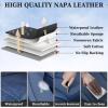 imageCoverado Car Seat Covers Full Set Seat Covers for Cars Black Car Seat Cover Car Seat Protector Waterproof Nappa Leather Car Seat Cushion Car Seat Covers Front Seats and Back Fit for Most CarsBlue