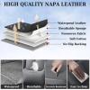 imageCoverado Car Seat Covers Full Set Seat Covers for Cars Black Car Seat Cover Car Seat Protector Waterproof Nappa Leather Car Seat Cushion Car Seat Covers Front Seats and Back Fit for Most CarsGray