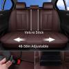 imageCoverado Car Seat Covers Full Set Seat Covers for Cars Black Car Seat Cover Car Seat Protector Waterproof Nappa Leather Car Seat Cushion Car Seat Covers Front Seats and Back Fit for Most CarsBrown