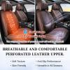 imageCoverado Car Seat Covers Full Set Seat Covers for Cars Black Car Seat Cover Car Seat Protector Waterproof Nappa Leather Car Seat Cushion Car Seat Covers Front Seats and Back Fit for Most CarsBrownPillow