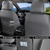 imageCoverado Car Seat Covers Full Set Seat Covers for Cars Black Car Seat Cover Car Seat Protector Waterproof Nappa Leather Car Seat Cushion Car Seat Covers Front Seats and Back Fit for Most CarsGrayPillow