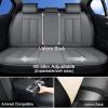 imageCoverado Car Seat Covers Full Set Seat Covers for Cars Black Car Seat Cover Car Seat Protector Waterproof Nappa Leather Car Seat Cushion Car Seat Covers Front Seats and Back Fit for Most CarsGrayPillow