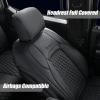 imageCoverado Car Seat Covers Fullset Leather Car Seat Covers for Dodge RAM 1500 Compatible with 20102023 2500 3500 Dodge RAM Accessories Automotive Seat Covers Protector GrayBlack