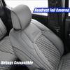 imageCoverado Car Seat Covers Fullset Leather Car Seat Covers for Dodge RAM 1500 Compatible with 20102023 2500 3500 Dodge RAM Accessories Automotive Seat Covers Protector GrayGray