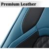 imageCoverado Car Seat Covers Fullset Leather Car Seat Covers for Dodge RAM 1500 Compatible with 20102023 2500 3500 Dodge RAM Accessories Automotive Seat Covers Protector GrayBlue