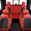 imageCoverado Car Seat Covers Fullset Leather Car Seat Covers for Dodge RAM 1500 Compatible with 20102023 2500 3500 Dodge RAM Accessories Automotive Seat Covers Protector GrayRed
