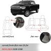 imageCoverado Car Seat Covers Fullset Leather Car Seat Covers for Dodge RAM 1500 Compatible with 20102023 2500 3500 Dodge RAM Accessories Automotive Seat Covers Protector GrayBlack