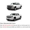 imageCoverado Chevy Silverado Seat Covers Faux Leather Seat Covers Fit for Chevy Silverado GMC Sierra 20072025 1500 20152025 2500HD 3500HD Crew Double Extended Cab Front BlackRed