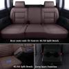 imageCoverado Chevy Silverado Seat Covers Faux Leather Seat Covers Fit for Chevy Silverado GMC Sierra 20072025 1500 20152025 2500HD 3500HD Crew Double Extended Cab Front BlackBrown