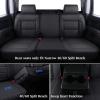 imageCoverado Chevy Silverado Seat Covers Faux Leather Seat Covers Fit for Chevy Silverado GMC Sierra 20072025 1500 20152025 2500HD 3500HD Crew Double Extended Cab Front BlackBlack