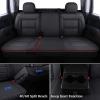 imageCoverado Chevy Silverado Seat Covers Faux Leather Seat Covers Fit for Chevy Silverado GMC Sierra 20072025 1500 20152025 2500HD 3500HD Crew Double Extended Cab Front BlackRed