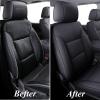 imageCoverado Chevy Silverado Seat Covers Faux Leather Seat Covers Fit for Chevy Silverado GMC Sierra 20072025 1500 20152025 2500HD 3500HD Crew Double Extended Cab Front BlackBlack