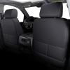 imageCoverado Chevy Silverado Seat Covers Faux Leather Seat Covers Fit for Chevy Silverado GMC Sierra 20072025 1500 20152025 2500HD 3500HD Crew Double Extended Cab Front BlackBlack