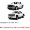 imageCoverado Chevy Silverado Seat Covers Faux Leather Seat Covers Fit for Chevy Silverado GMC Sierra 20072025 1500 20152025 2500HD 3500HD Crew Double Extended Cab Front BlackRed