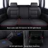 imageCoverado Chevy Silverado Seat Covers Faux Leather Seat Covers Fit for Chevy Silverado GMC Sierra 20072025 1500 20152025 2500HD 3500HD Crew Double Extended Cab Front BlackRed