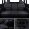 imageCoverado Chevy Silverado Seat Covers Faux Leather Seat Covers Fit for Chevy Silverado GMC Sierra 20072025 1500 20152025 2500HD 3500HD Crew Double Extended Cab Front BlackBlack