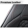 imageCoverado Dodge RAM 1500 Seat Covers Faux Leather Seat Covers for Car Fit for 20092018 RAM 1500 2500 3500 Front Seat Covers Automotive Seat Covers for Truck Ram Accessories Red line