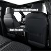 imageCoverado F150 Seat Cover Full Set Black Car Seat Covers Waterproof Faux Leather Full Coverage Protector Pickup Truck Car Seat Cushion Cover Fit for 20152024 Ford F150 20172024 F250 F350 F450 C