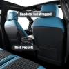 imageCoverado F150 Seat Covers Full Set Faux Leather Waterproof Ford Accessories Truck Interior for Ford F150 20152024 SuperCrew ampamp 20172024 F250 F350 F450 Crew Cab XL XLT Lariat King Ranch Blue