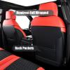 imageCoverado Ford F250 Seat Covers Front Ford F150 Accessories Red Car Seat Cover for Ford F150 20152025 20172025 Ford F250 F350 F450 Regular SuperCab SuperCrew Crew Cab with Full Coverage LeatherRed