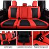 imageCoverado Ford F250 Seat Covers Front Ford F150 Accessories Red Car Seat Cover for Ford F150 20152025 20172025 Ford F250 F350 F450 Regular SuperCab SuperCrew Crew Cab with Full Coverage LeatherRed