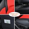 imageCoverado Front Car Seat Covers Faux Leather Ford F150 Seat Covers for Cars Fit for 20152024 Ford F150 SuperCrew and 20172024 Ford F250 F350 F450 Super Duty Crew Cab BlackampampRed