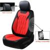imageCoverado Front Car Seat Covers Faux Leather Ford F150 Seat Covers for Cars Fit for 20152024 Ford F150 SuperCrew and 20172024 Ford F250 F350 F450 Super Duty Crew Cab BlackampampRed