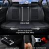 imageCoverado Front Seat Covers Leather Car Seat Covers Black Seat Covers for Cars Car Seat Protector Cushions Universal Fit for Most Cars ampamp SUV TrucksRedBlackleather