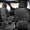 imageCoverado Front Seat Covers Waterproof Oxford Seat Protector for Car Seat Cushions for Kids ampamp Dogs Compatible with 20152025 Ford F150 ampamp 20172025 Ford F250 F350 F450 Black 2PCSBlack