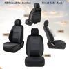 imageCoverado Front Seat Covers Waterproof Oxford Seat Protector for Car Seat Cushions for Kids ampamp Dogs Compatible with 20152025 Ford F150 ampamp 20172025 Ford F250 F350 F450 Black 2PCSBlack