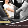 imageCoverado Leather Lumbar Support for Car Seat Driver Car Seat Massager for Vehicle Car Seat Cushions for Driving Back Pain Relief Car Massage Seat for Vehicle Lower Back Support for Car Brown