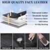 imageCoverado Leather Seat Covers for Cars Car Seat Covers Full Set Breathable Car Seat Protector with Lumbar Support Black Seat Covers Front and Back Waterproof Seat Cover Universal Fit for Most CarsLumbarSupportBlack New