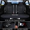 imageCoverado Leather Seat Covers for Cars Car Seat Covers Full Set Breathable Car Seat Protector with Lumbar Support Black Seat Covers Front and Back Waterproof Seat Cover Universal Fit for Most CarsLumbarSupportBlack New