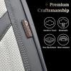 imageCoverado Leather Seat Covers for Cars Car Seat Covers Full Set Breathable Car Seat Protector with Lumbar Support Black Seat Covers Front and Back Waterproof Seat Cover Universal Fit for Most CarsLumbarSupportGray