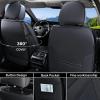 imageCoverado Leather Seat Covers for Cars Car Seat Covers Full Set Breathable Car Seat Protector with Lumbar Support Black Seat Covers Front and Back Waterproof Seat Cover Universal Fit for Most CarsLumbarSupportBlack New