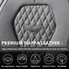 imageCoverado Seat Covers Car Seat Covers Full Set Black Car Seat Cover Car Seat Covers Front Seats Back Seat Cover Waterproof Car Seat CushionLeather Seat Cover Seat Protector Universal Fit Most CarsGray