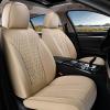 imageCoverado Seat Covers Front Seats Waterproof Car Seat Covers Luxury Leather Seat Covers for Cars Automotive Seat Covers Leather Seat Cushion Protector Universal Fit Most Cars SUVs Trucks BeigeBeige