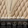 imageCoverado Seat Covers Front Seats Waterproof Car Seat Covers Luxury Leather Seat Covers for Cars Automotive Seat Covers Leather Seat Cushion Protector Universal Fit Most Cars SUVs Trucks BeigeBeige