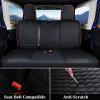 imageCoverado Seat Covers Full Set for Jeep Wrangler Waterproof Car Seat Covers for Automotive Truck Seat Covers Custom Fit for 20132017 Jeep Wrangler JK Seat Covers for Cars 2 DoorRed Line