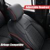 imageCoverado Seat Covers Full Set for Jeep Wrangler Waterproof Car Seat Covers for Automotive Truck Seat Covers Custom Fit for 20132017 Jeep Wrangler JK Seat Covers for Cars 2 DoorRed Line