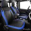 imageCoverado Seat Covers for Jeep Wrangler JK JL Leather Front Seat Covers for Truck Automotive Wrangler Seat Covers Custom Fit for 20072024 Jeep Wrangler 2Door4DoorBlackBlue