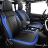 imageCoverado Seat Covers for Jeep Wrangler JK JL Leather Front Seat Covers for Truck Automotive Wrangler Seat Covers Custom Fit for 20072024 Jeep Wrangler 2Door4DoorBlackBlue