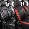 imageCoverado Seat Covers for Jeep Wrangler JK JL Leather Front Seat Covers for Truck Automotive Wrangler Seat Covers Custom Fit for 20072024 Jeep Wrangler 2Door4DoorBlackRed