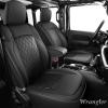 imageCoverado Seat Covers for Jeep Wrangler JK JL Leather Front Seat Covers for Truck Automotive Wrangler Seat Covers Custom Fit for 20072024 Jeep Wrangler 2Door4DoorBlackBlack