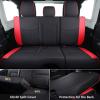 imageCoverado Seat Covers for Jeep Wrangler JK JL Leather Front Seat Covers for Truck Automotive Wrangler Seat Covers Custom Fit for 20072024 Jeep Wrangler 2Door4DoorBlackRed